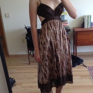 Brown Silk BCBG Dress